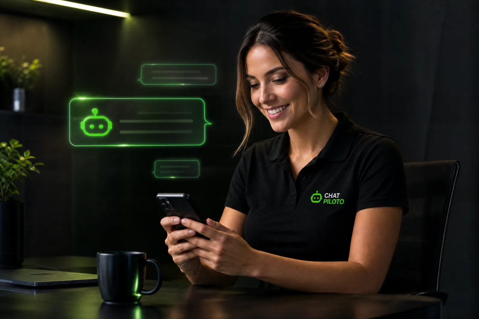 Inteligência Artificial respondendo clientes